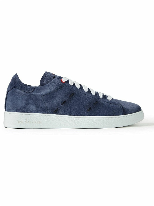 Photo: Kiton - Suede Sneakers - Blue
