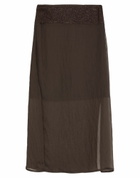 Peserico Womens Midi skirt in Dark brown