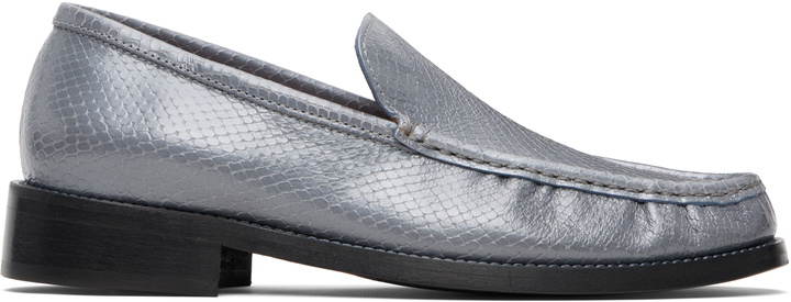 Photo: Acne Studios Gray Leather Loafers