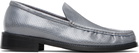 Acne Studios Gray Leather Loafers