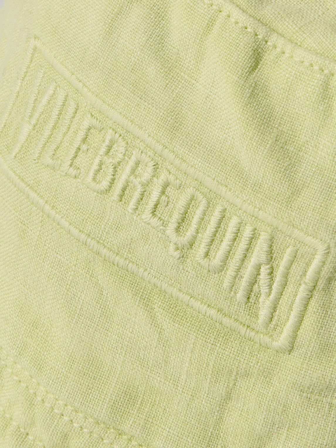 Vilebrequin - Bohème Logo-Embroidered Linen Bucket Hat - Green