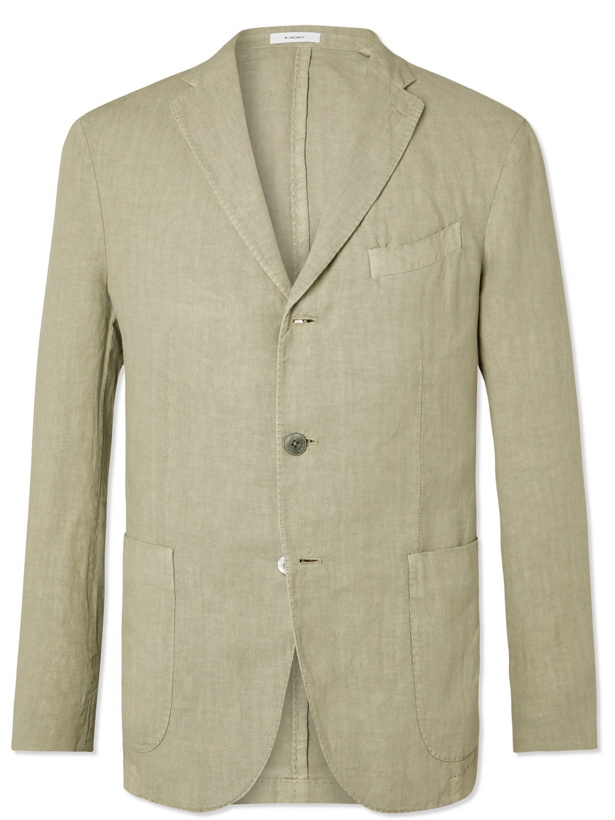 Photo: BOGLIOLI - Linen Suit Jacket - Green