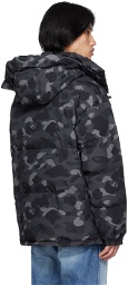 BAPE Black Camouflage Down Jacket