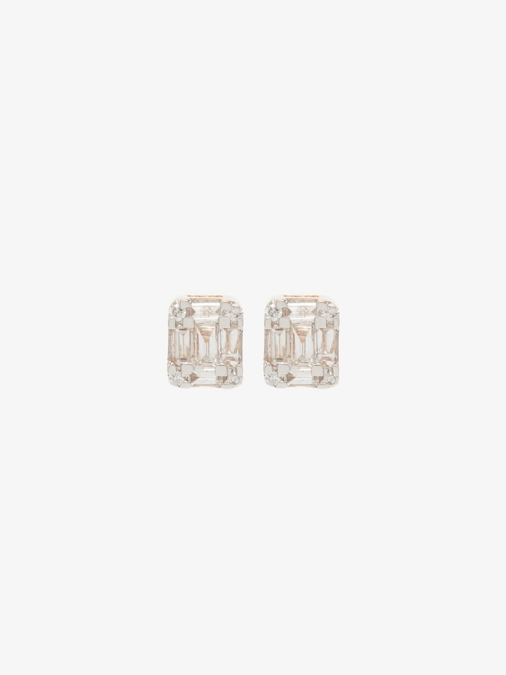 Adina Reyter 14K Yellow Gold Square Diamond Stud Earrings