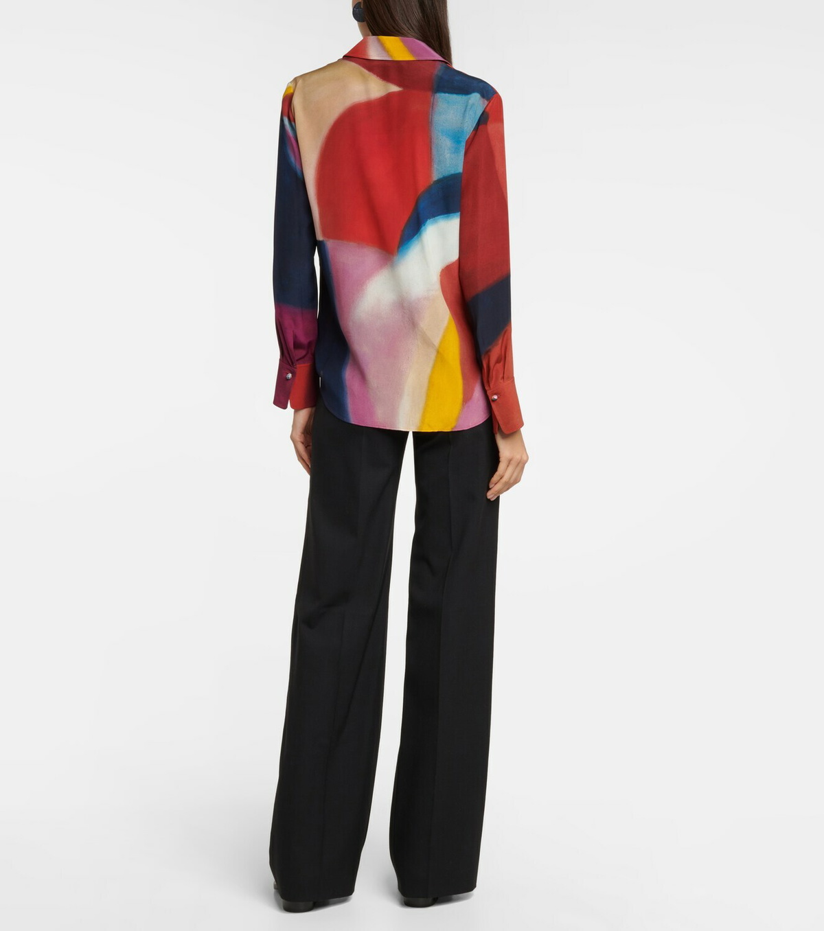 Chloe - Printed silk crêpe de chine shirt