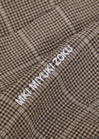 Mki Miyuki Zoku Checked Textured Woven Track Jacket Brown