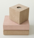 Michaël Verheyden Suede and wooden letterbox