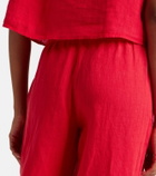 Velvet Lola linen wide-leg pants