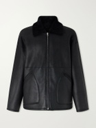 Auralee - Reversible Shearling Jacket - Black