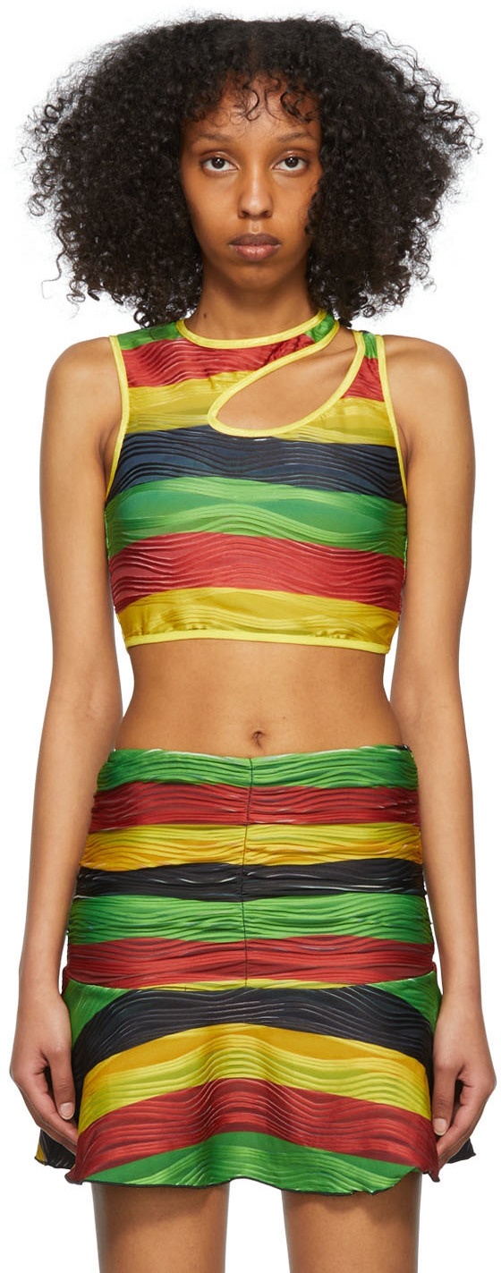 Theophilio Multicolor Polyester Tank Top