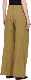 LEMAIRE Khaki Wide-Leg Trousers