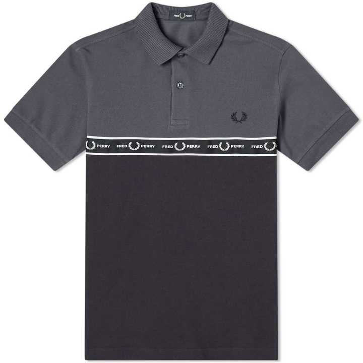 Photo: Fred Perry Chest Logo Taped Polo