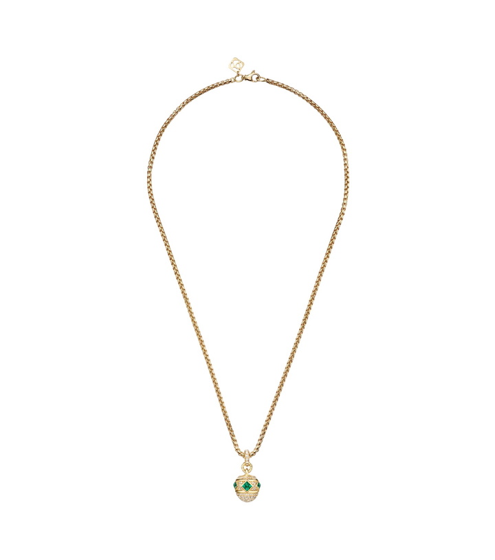 Photo: David Yurman Renaissance® 18kt gold necklace with emeralds and diamonds
