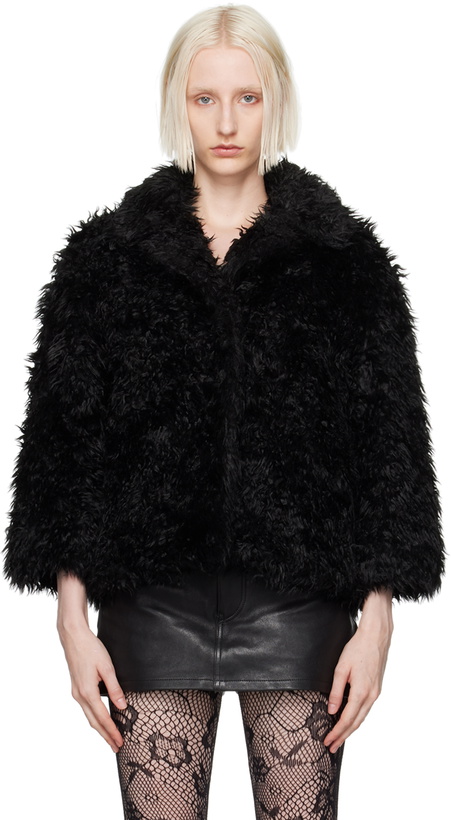 Photo: Marc Jacobs Black 'The Shaggy Lady' Faux-Fur Jacket