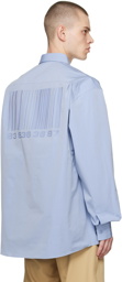 VTMNTS Blue Barcode Shirt