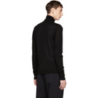 Neil Barrett Black Sheer Crewneck Sweater