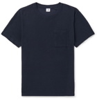 NN07 - Clive Waffle-Knit Cotton and Modal-Blend T-Shirt - Navy