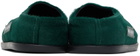 Marni Kids Green Patch Slippers