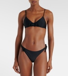 Coperni Flower floral-appliqué bikini top