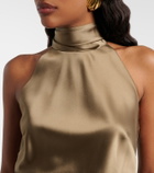 Ralph Lauren Collection Chiltons tie-neck satin top
