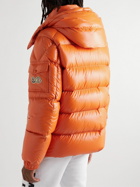 Moncler - Maya 70 Logo-Appliquéd Quilted Shell Hooded Down Jacket - Orange