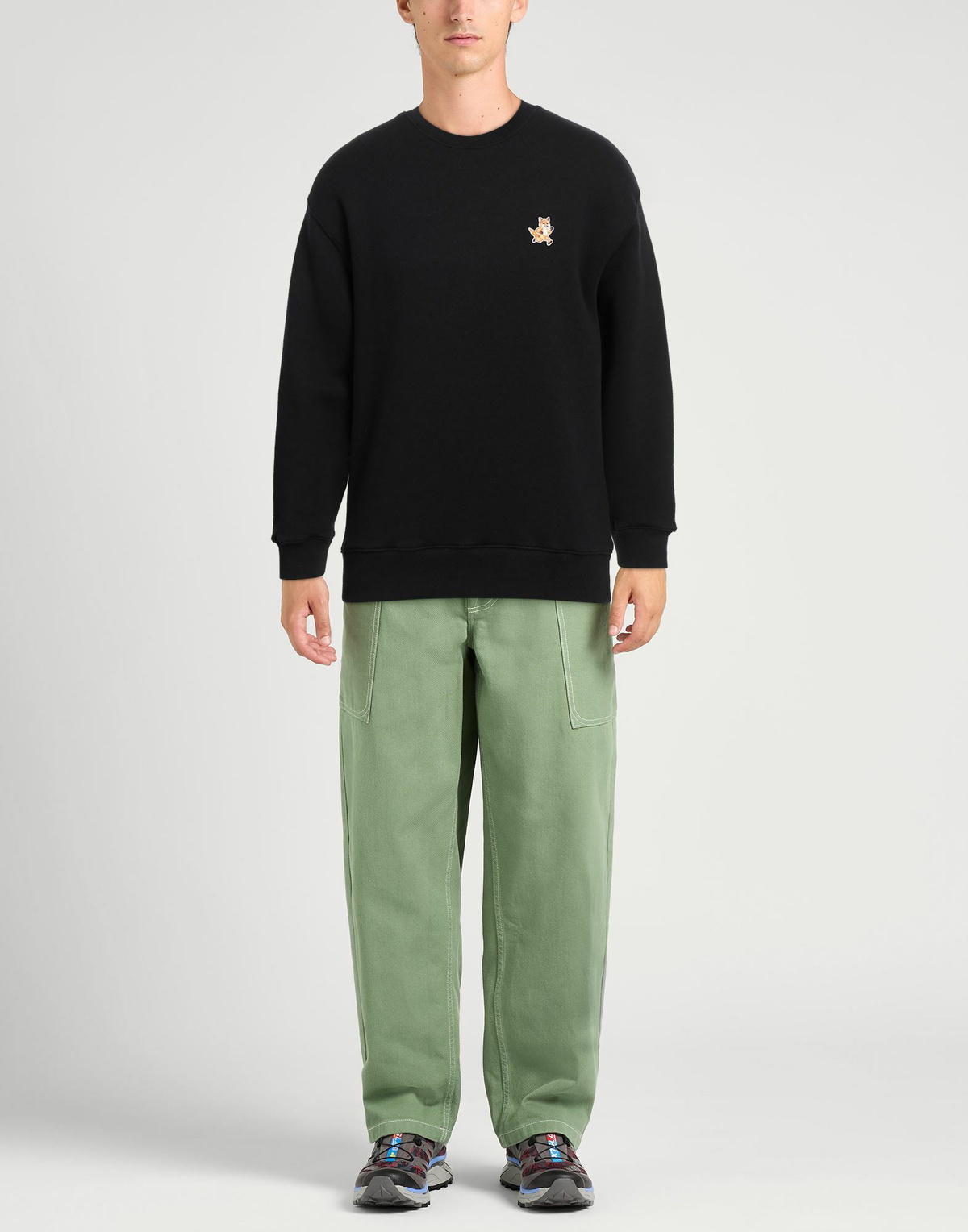 Maison Kitsuné Mens Sweatshirt in Black