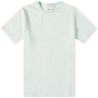 Folk Men's Stripe T-Shirt in Aqua Off White