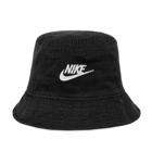 Nike Men's Corduroy Bucket Hat in Black/White