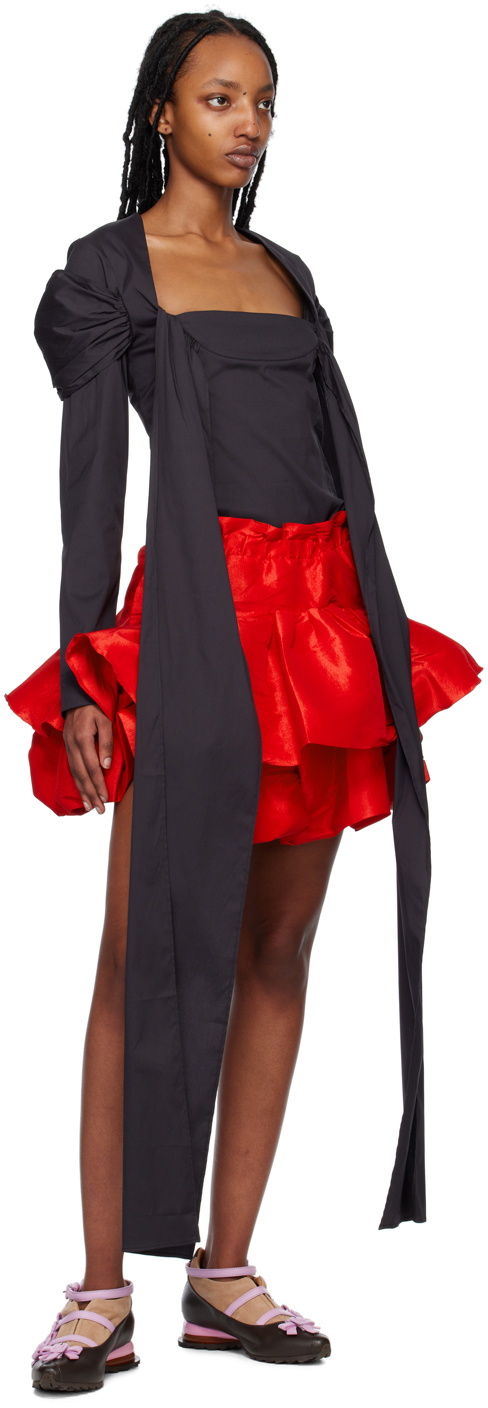 Kika Vargas Red Maye Miniskirt