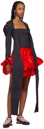 Kika Vargas Red Maye Miniskirt