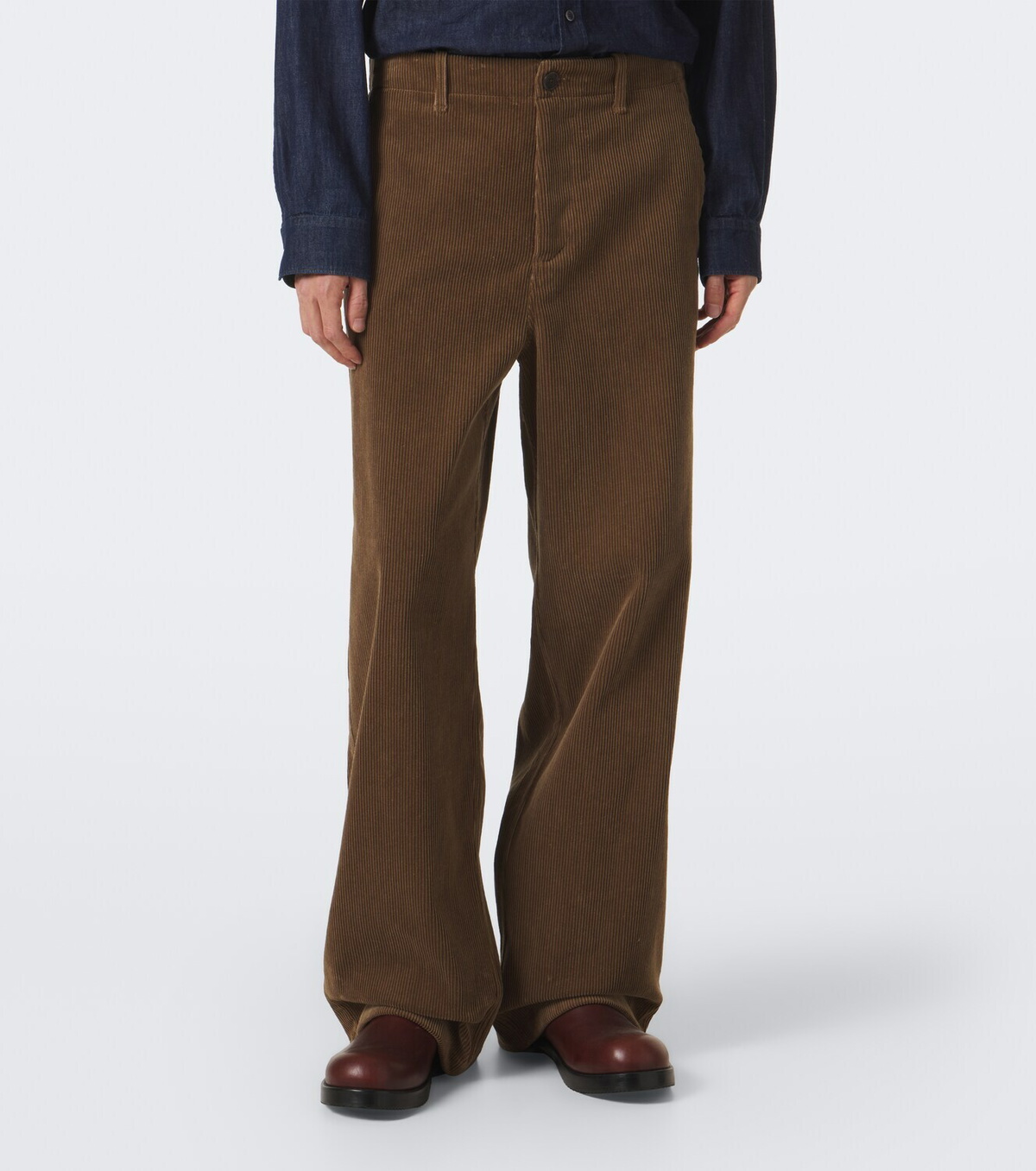 Jil Sander Cotton corduroy wide-leg pants