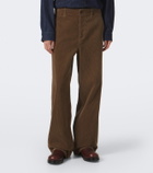 Jil Sander Cotton corduroy wide-leg pants