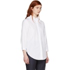 Nina Ricci White Ruffle Collar Shirt