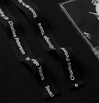 TAKAHIROMIYASHITA TheSoloist. - Oversized Appliquéd Printed Loopback Cotton-Jersey Hoodie - Black