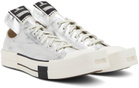 Rick Owens DRKSHDW Silver Converse Edition Turbodrk Chuck 70 Low Sneakers
