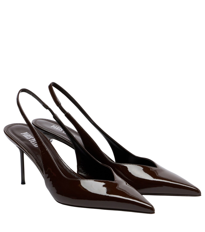 Photo: Paris Texas Lidia patent leather slingback pumps