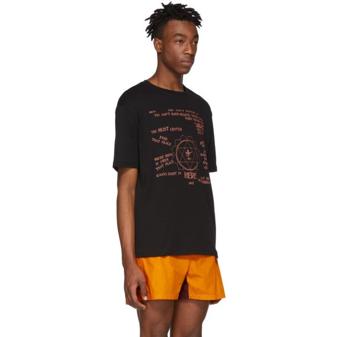 Wales Bonner Black Ram Dass Presence T-Shirt Wales Bonner