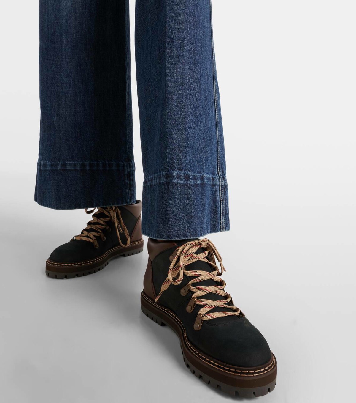 See By Chloé Eileen leather hiking boots