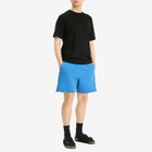 Les Tien Men's s Heavyweight Yacht Sweat Short in Washed Electric Blue