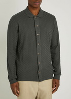 PS Paul Smith Textured Cotton Cardigan Grey