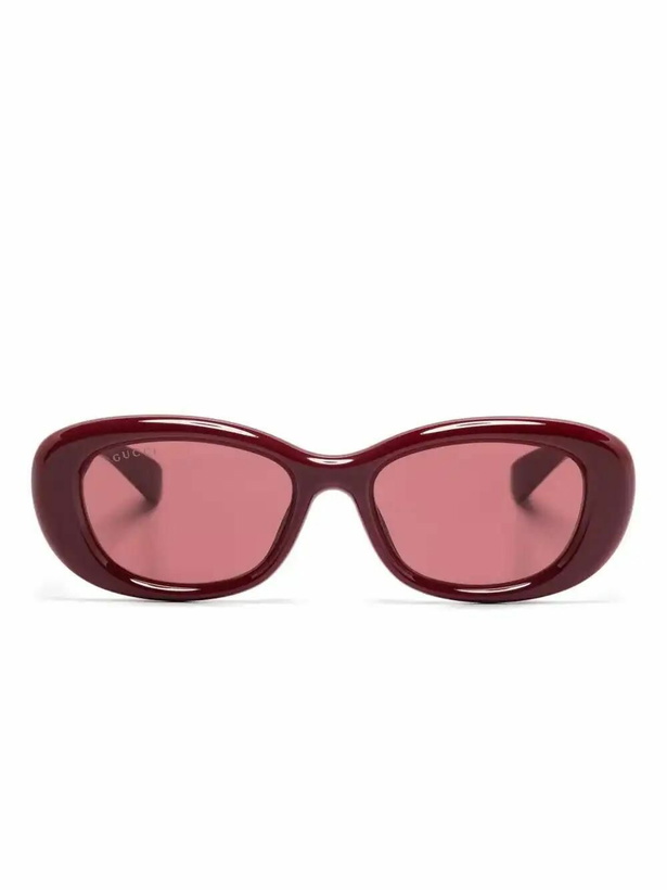 Photo: Gucci Eyewear Oval-Frame Sunglasses
