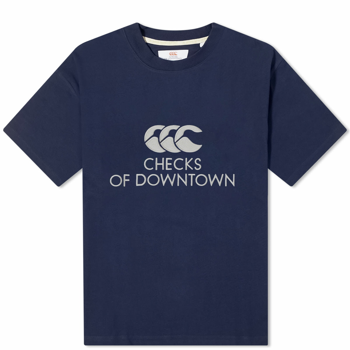 Checks Downtown Men's x Canterbury Logo T-Shirt in Navy