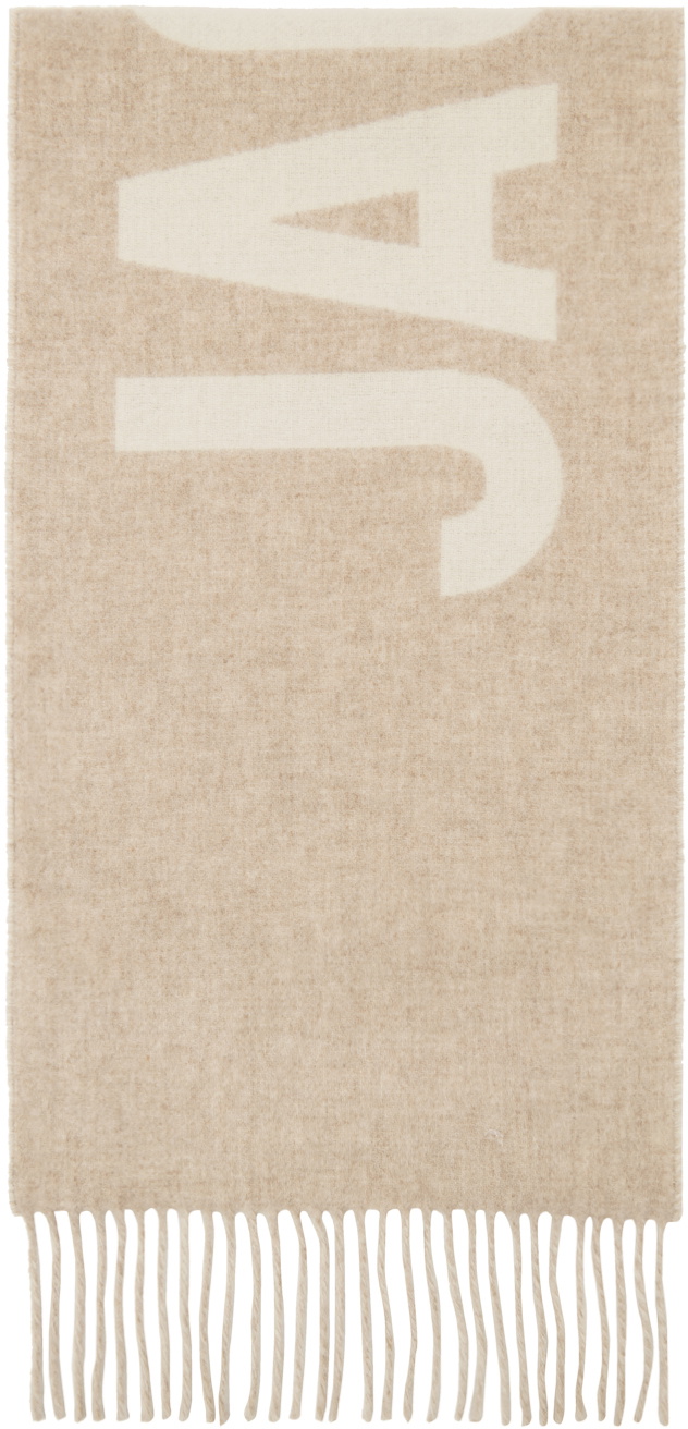 JACQUEMUS Beige Les Classiques 'L'écharpe Jacquemus' Scarf