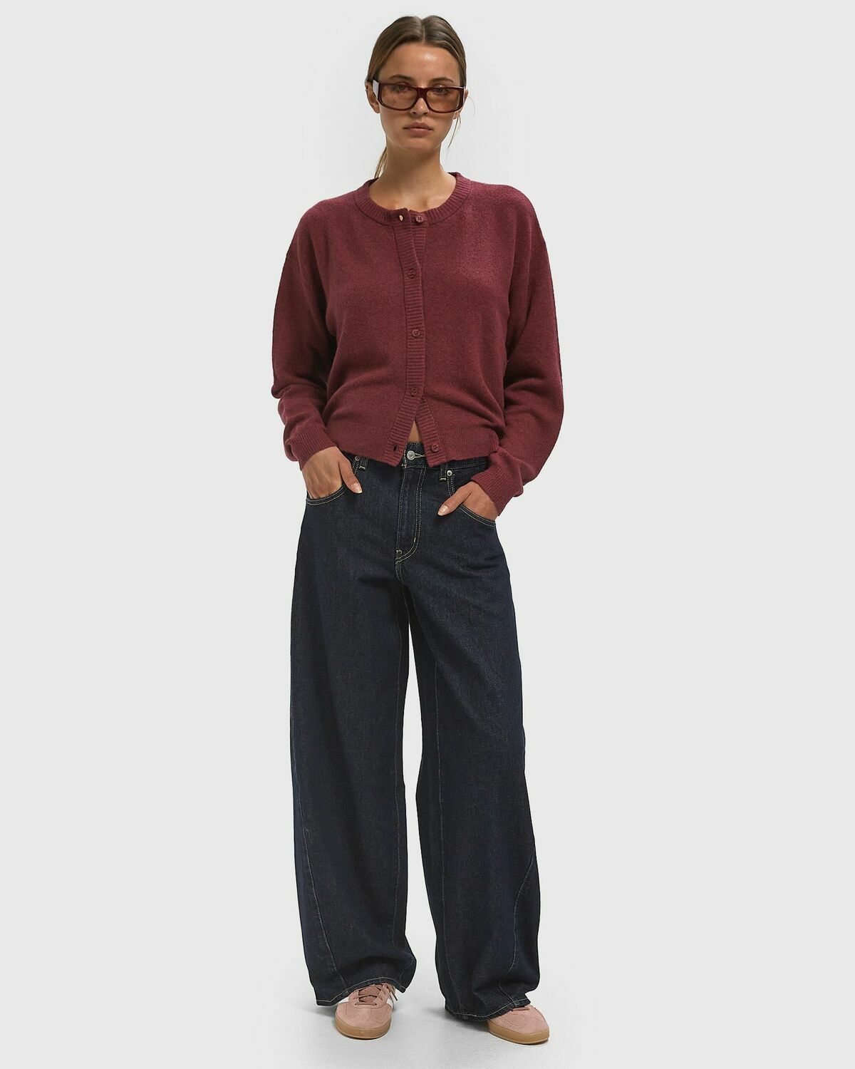 Levis SUPER BAGGY BARREL Blue Womens Jeans