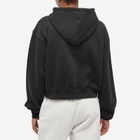 Patta Women's Femme Basic Cropped Zip Up Hooded Sweater in Black