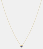Octavia Elizabeth 18kt gold necklace with blue sapphire