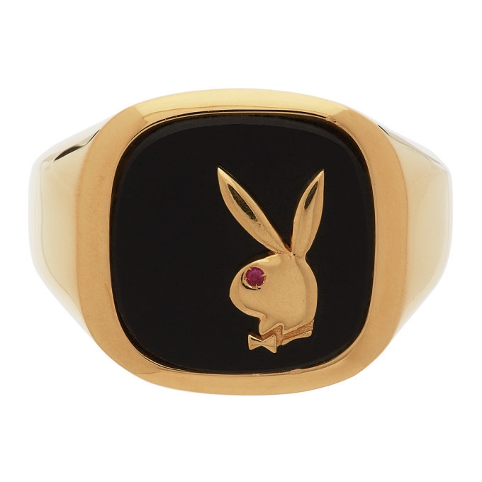 Photo: Hatton Labs Gold and Black Playboy Edition Membership Ring