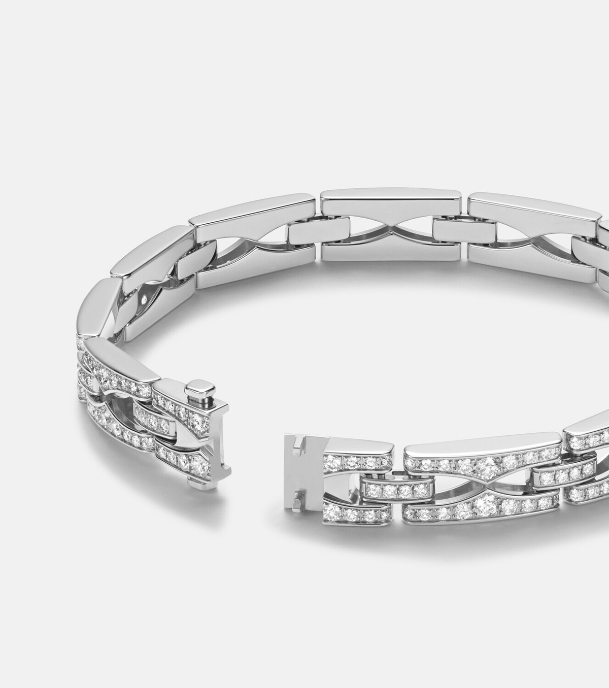 Bvlgari B.zero1 18kt white gold bracelet with diamonds