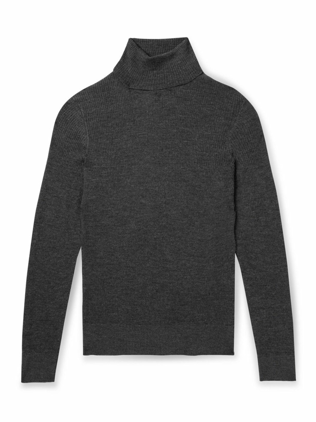 Photo: TOM FORD - Slim-Fit Cashmere and Silk-Blend Rollneck Sweater - Black