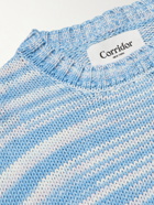Corridor - Space-Dyed Cotton Sweater - Blue